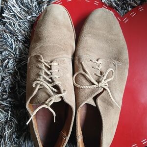 Source Unknown Light Brown Suede Derbys